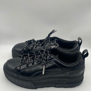 PUMA Black Dua Lipa Mayze Flutur Platform 388013-01 Women’s Size 8.5